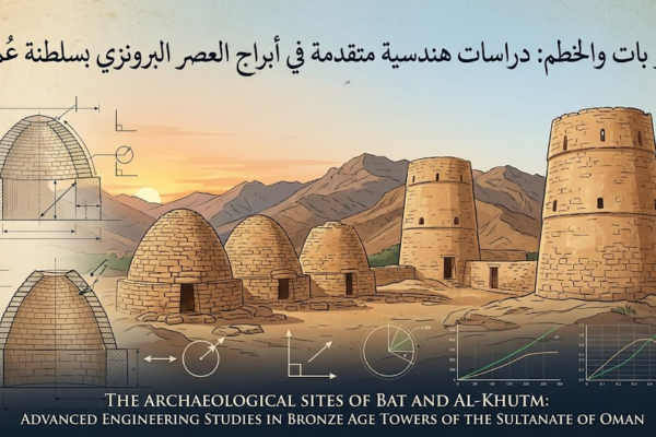 آثار بات والخطم: دراسات هندسية متقدمة في أبراج العصر البرونزي بسلطنة عُمان