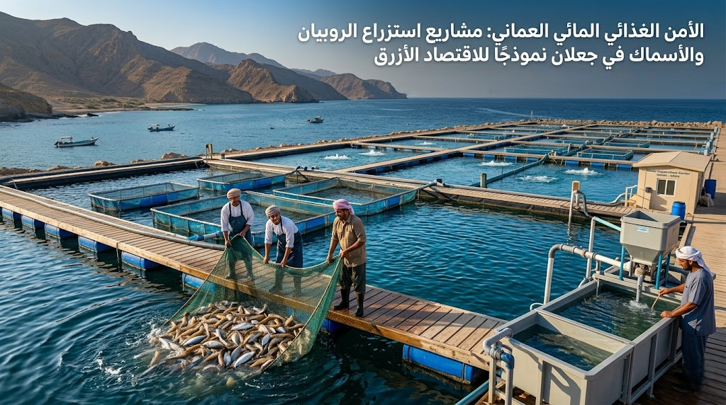 الأمن الغذائي المائي العماني: مشاريع استزراع الروبيان والأسماك في جعلان نموذجًا للاقتصاد الأزرق