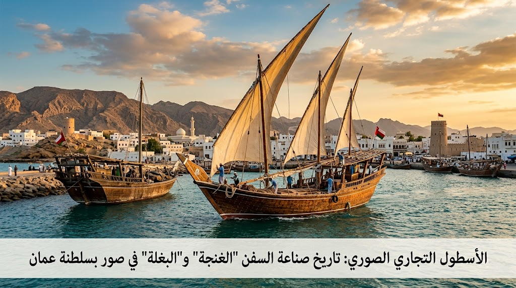 الأسطول التجاري الصوري: تاريخ صناعة السفن “الغنجة” و”البغلة” في صور بسلطنة عمان