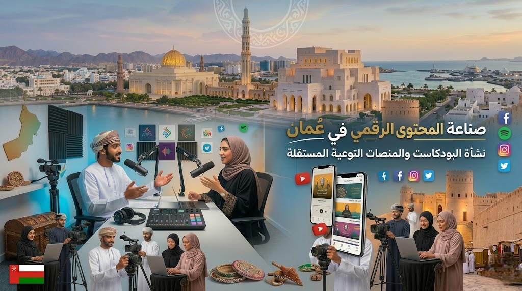 صناعة المحتوى الرقمي في عُمان: نشأة البودكاست والمنصات التوعوية المستقلة