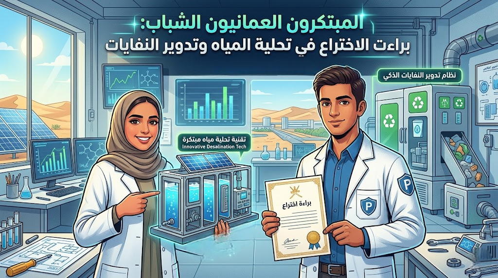 المبتكرون العمانيون الشباب: براءات الاختراع في تحلية المياه وتدوير النفايات