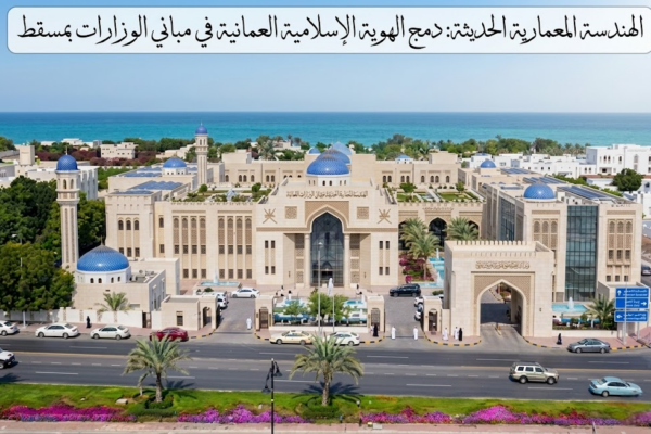 الهندسة المعمارية الحديثة: دمج الهوية الإسلامية العمانية في مباني الوزارات بمسقط