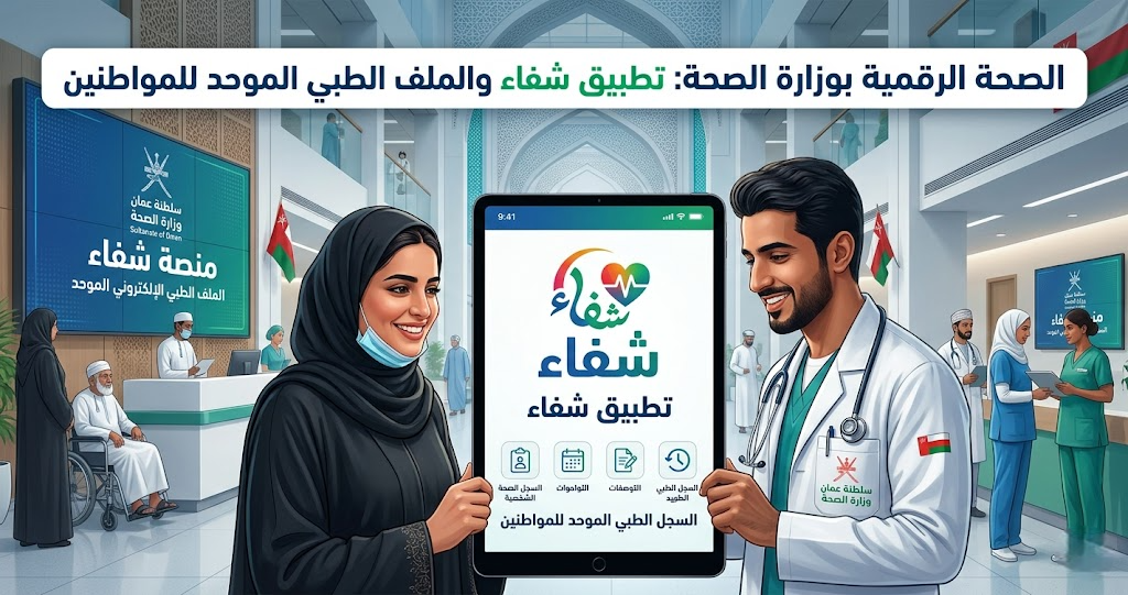 الصحة الرقمية في سلطنة عُمان: تطبيق “شفاء” والملف الطبي الموحد للمواطنين