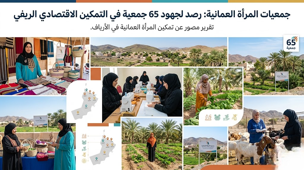 جمعيات المرأة العمانية: رصد لجهود 65 جمعية في التمكين الاقتصادي الريفي