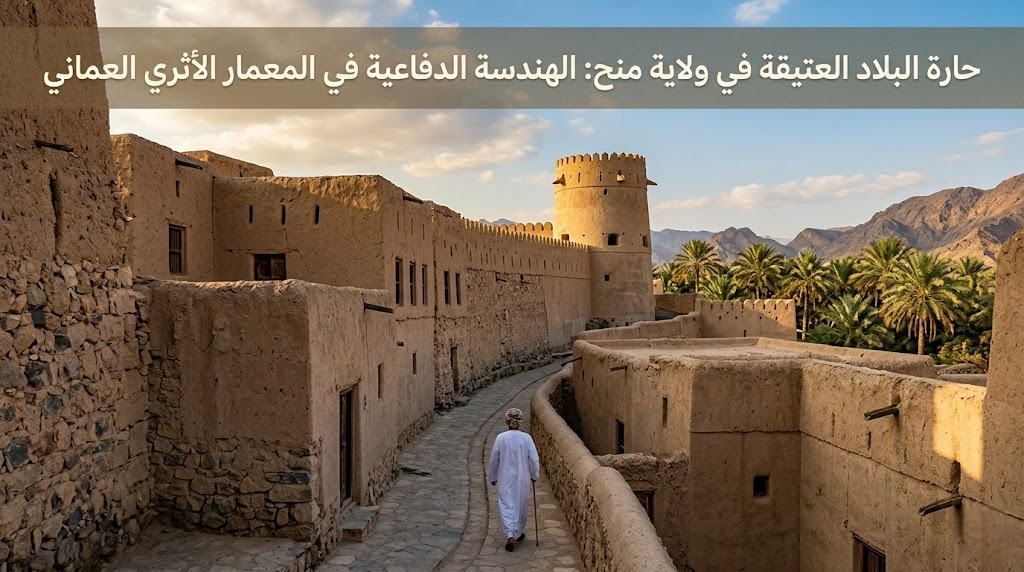 حارة البلاد العتيقة في ولاية منح: الهندسة الدفاعية في المعمار الأثري العماني