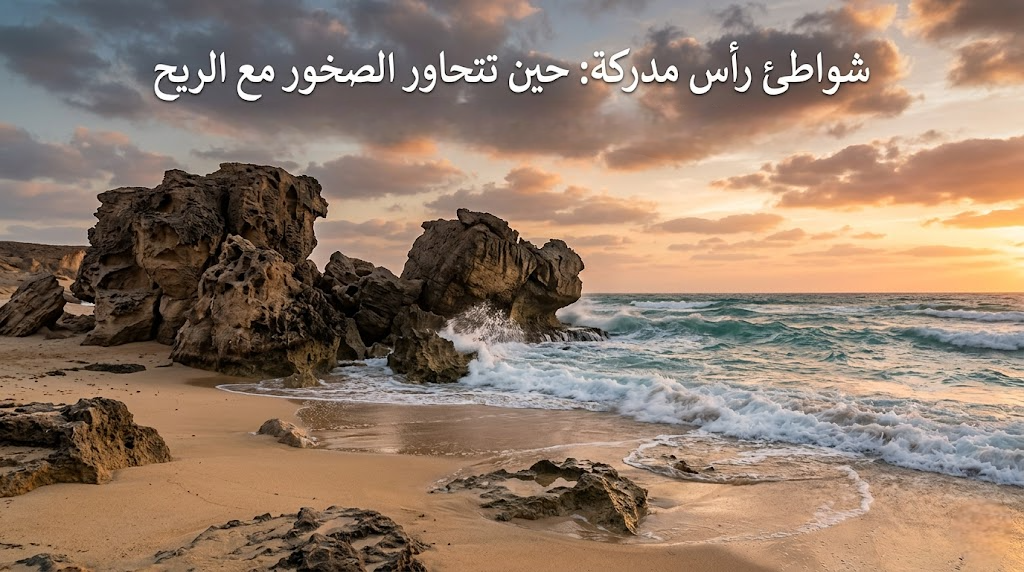 شواطئ رأس مدركة: حين تتحاور الصخور مع الريح