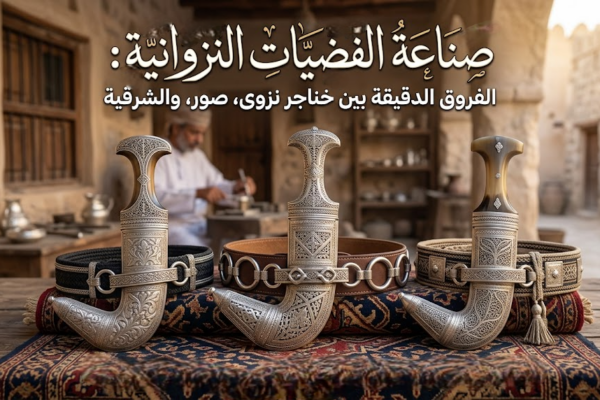صناعة الفضيات النزوانية: الفروق الدقيقة بين خناجر نزوى، صور، والشرقية