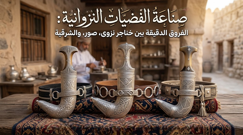 صناعة الفضيات النزوانية: الفروق الدقيقة بين خناجر نزوى، صور، والشرقية
