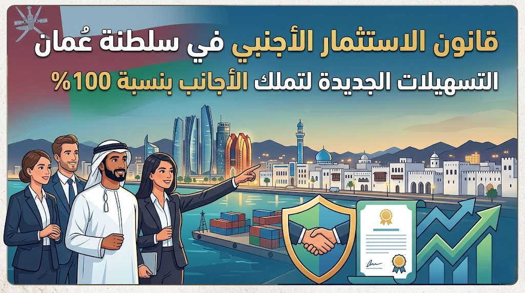 قانون الاستثمار الأجنبي في سلطنة عُمان: التسهيلات الجديدة لتملك الأجانب بنسبة 100%