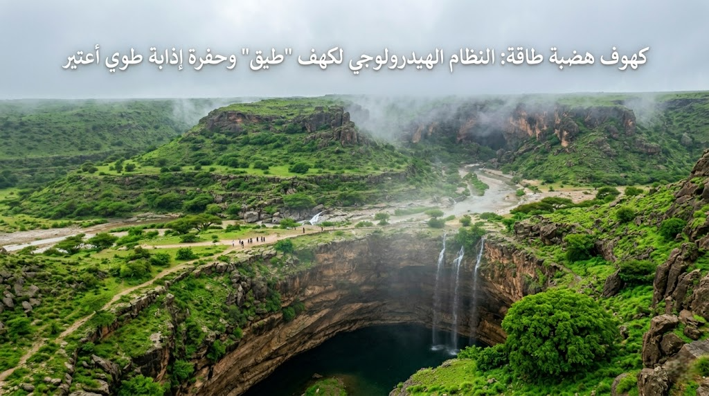 كهوف هضبة طاقة: النظام الهيدرولوجي لكهف “طيق” وحفرة إذابة طوي أعتير