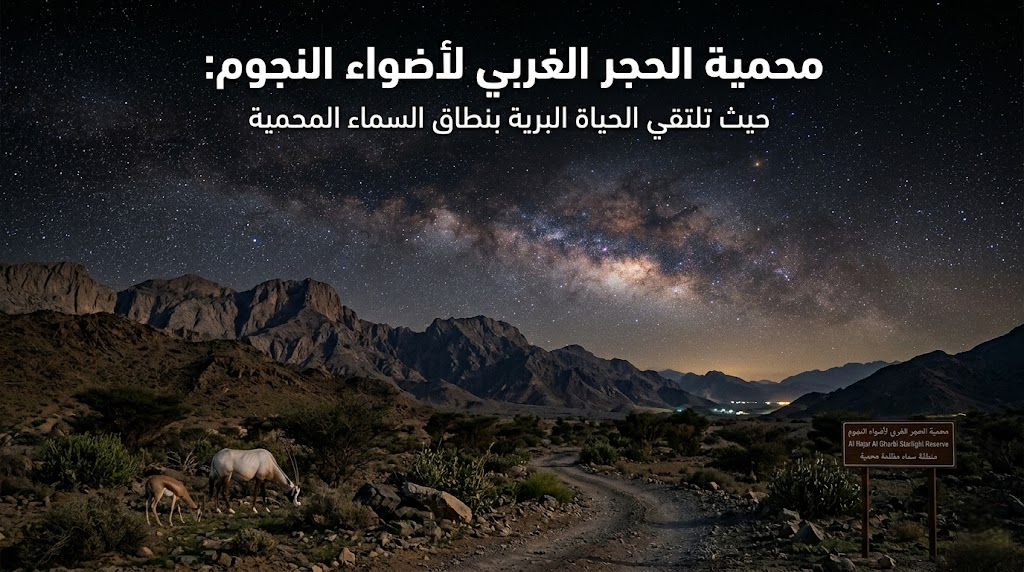 محمية الحجر الغربي لأضواء النجوم: حيث تلتقي الحياة البرية بنطاق السماء المحمية