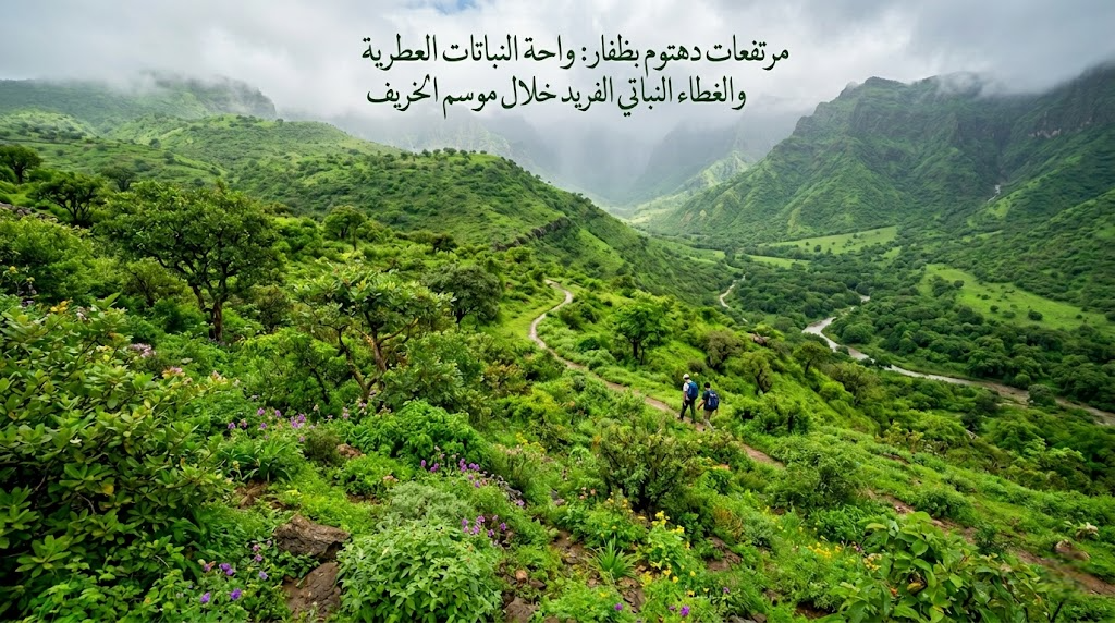 مرتفعات دهتوم بظفار: واحة النباتات العطرية والغطاء النباتي الفريد خلال موسم الخريف