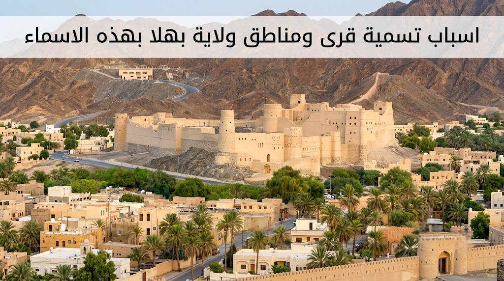 اسباب تسمية قرى ومناطق ولاية بهلا بهذه الاسماء