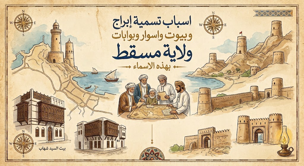 اسباب تسمية ابراج وبيوت واسوار وبوابات ولاية مسقط بهذه الاسماء