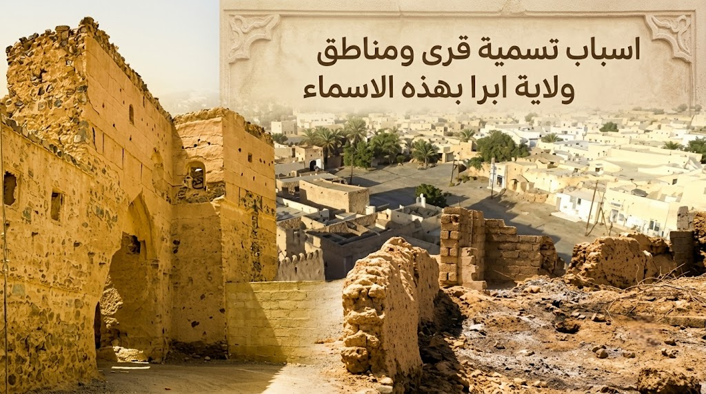 اسباب تسمية قرى ومناطق ولاية ابرا بهذه الاسماء