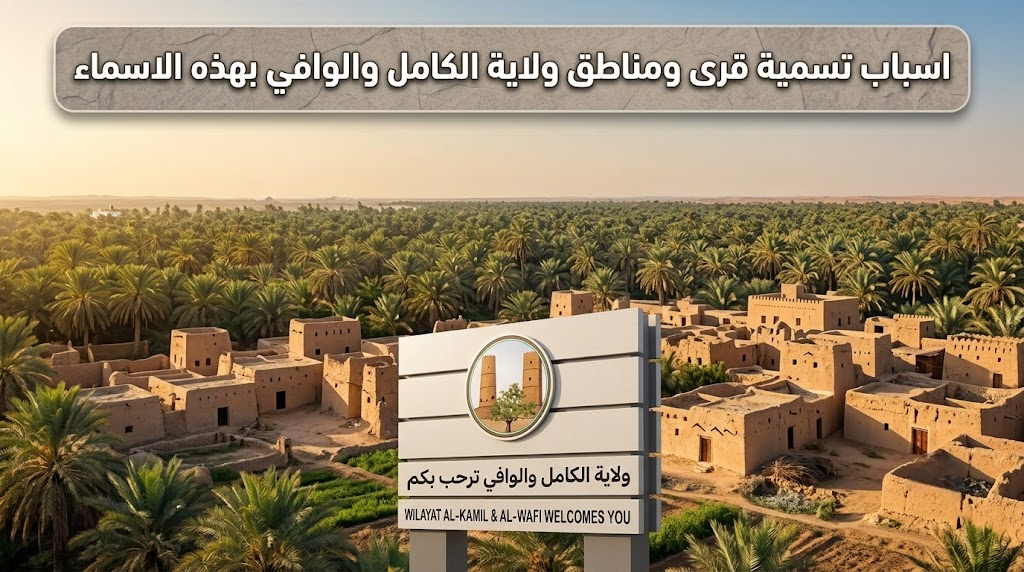 اسباب تسمية قرى ومناطق ولاية الكامل والوافي بهذه الاسماء