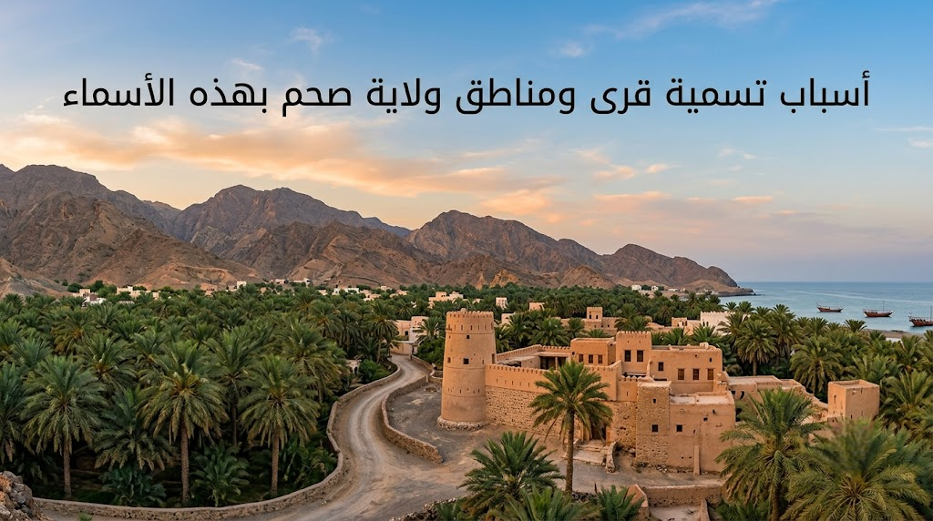 اسباب تسمية قرى ومناطق ولاية صحم بهذه الاسماء