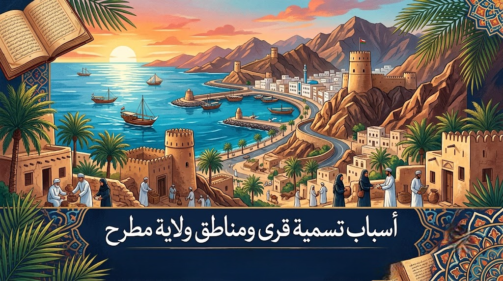 اسباب تسمية قرى ومناطق ولاية مطرح بهذه الاسماء