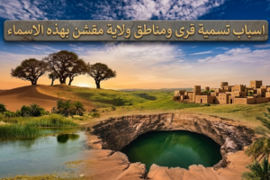 اسباب تسمية قرى ومناطق ولاية مقشن بهذه الاسماء