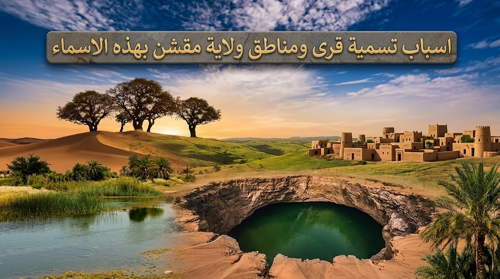 اسباب تسمية قرى ومناطق ولاية مقشن بهذه الاسماء