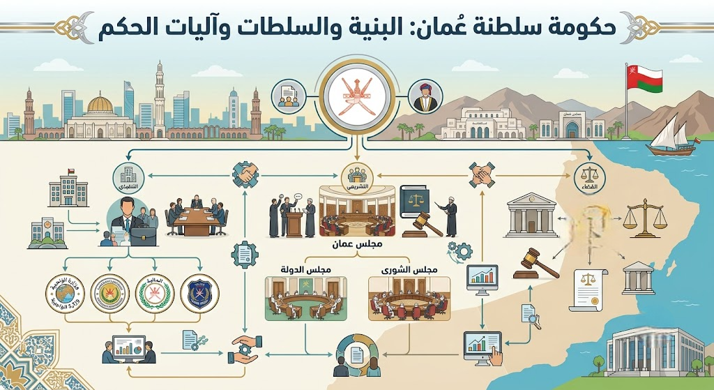 حكومة سلطنة عُمان: البنية والسلطات وآليات الحكم