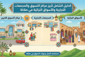 الدليل الشامل لابرز مراكز التسوق والمجمعات التجارية والاسواق التراثية في صلالة