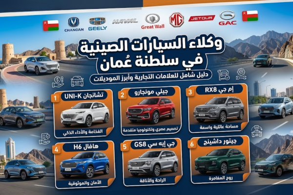 وكلاء السيارات الصينية في سلطنة عمان: دليل شامل للعلامات التجارية وأبرز الموديلات