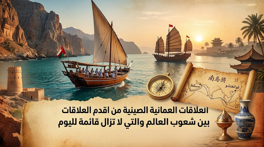 العلاقات العمانية الصينية من اقدم العلاقات بين شعوب العالم والتي لا تزال قائمة لليوم