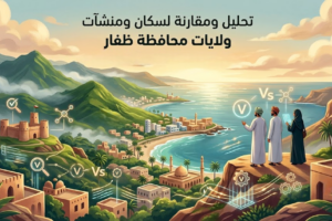 تحليل إحصائي ومقارنة شاملة لسكان ومنشآت ولايات محافظة ظفار
