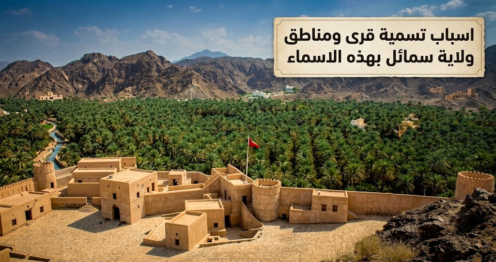 اسباب تسمية قرى ومناطق ولاية سمائل بهذه الاسماء