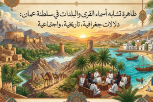 ظاهرة تشابه أسماء القرى والبلدات في سلطنة عُمان: دلالات جغرافية، تاريخية، واجتماعية