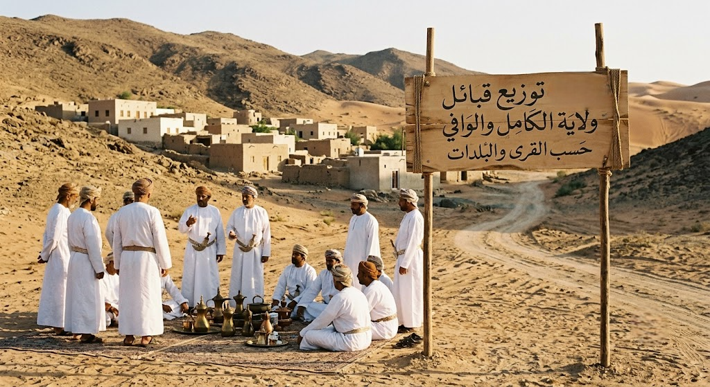 تواجد القبائل في ولاية الكامل والوافي حسب القرى والبلدات
