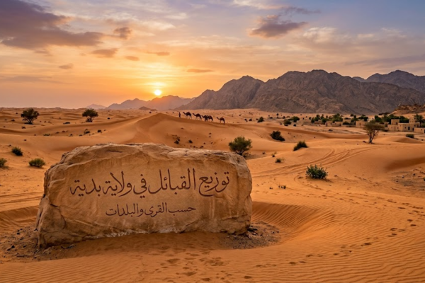 تواجد قبائل ولاية بدية حسب القرى والبلدات