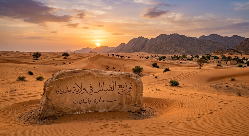 تواجد قبائل ولاية بدية حسب القرى والبلدات
