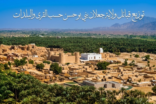 تواجد قبائل ولاية جعلان بني بو حسن حسب القرى والبلدات