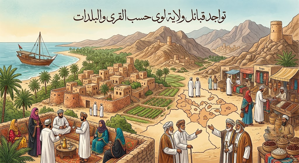 تواجد قبائل ولاية لوى حسب القرى والبلدات