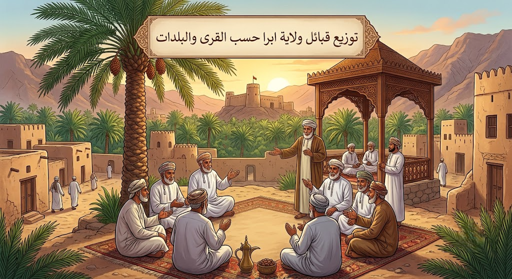 توزيع قبائل ولاية ابرا حسب القرى والبلدات