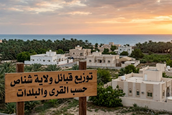 توزيع قبائل ولاية شناص حسب القرى والبلدات