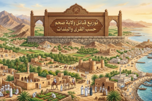 توزيع قبائل ولاية صحم حسب القرى والبلدات