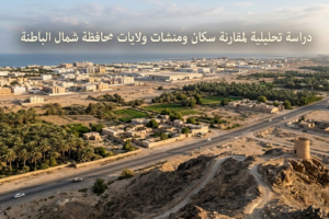 دراسة تحليلية لمقارنة سكان ومنشات ولايات محافظة شمال الباطنة
