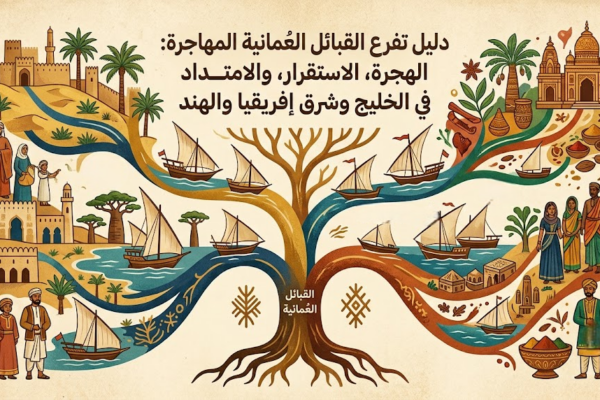 دليل تفرع القبائل العُمانية المهاجرة: الهجرة، الاستقرار، والامتداد في الخليج وشرق إفريقيا والهند