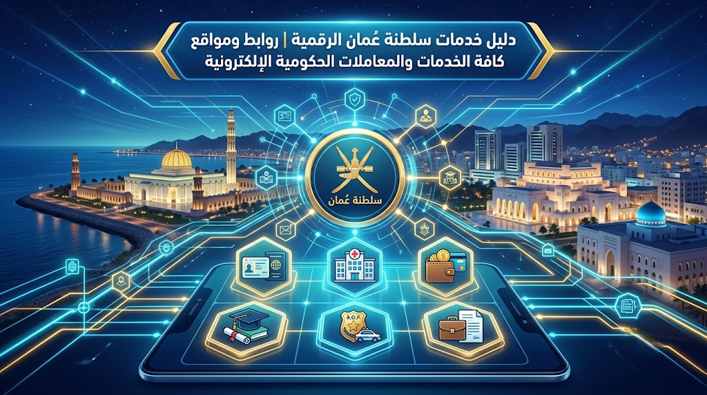 دليل خدمات سلطنة عمان الرقمية | روابط ومواقع كافة الخدمات والمعاملات الحكومية الإلكترونية