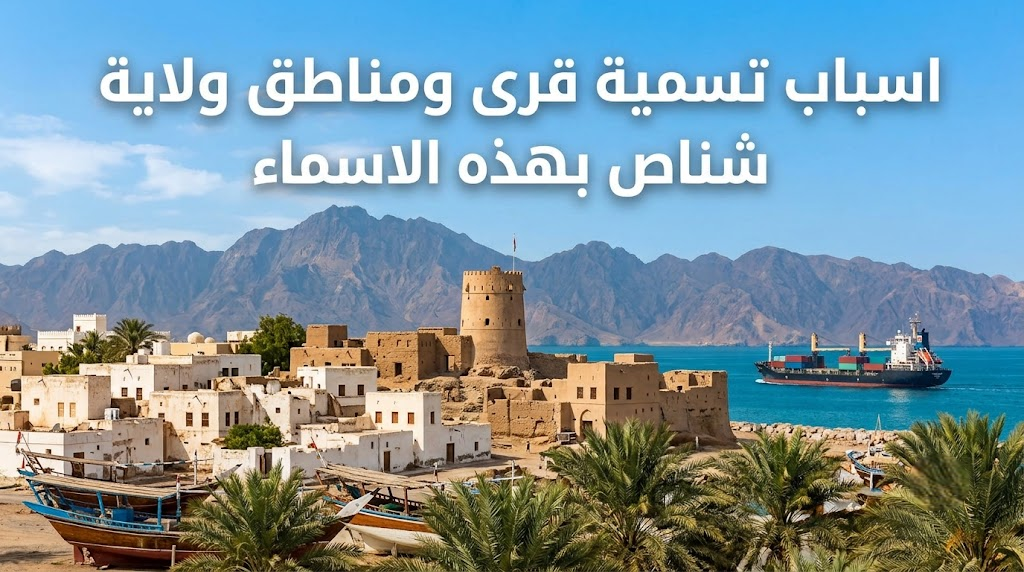 اسباب تسمية قرى ومناطق ولاية شناص بهذه الاسماء