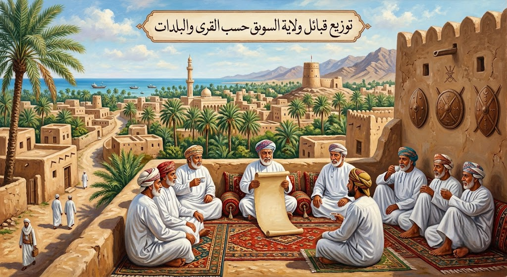 توزيع القبائل حسب قرى وبلدات ولاية السويق