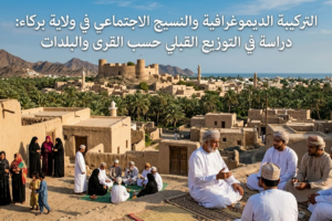 التركيبة الديموغرافية والنسيج الاجتماعي في ولاية بركاء: دراسة في التوزيع القبلي حسب القرى والبلدات