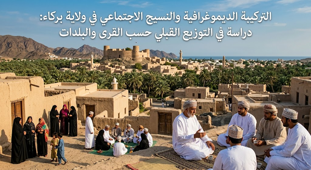 التركيبة الديموغرافية والنسيج الاجتماعي في ولاية بركاء: دراسة في التوزيع القبلي حسب القرى والبلدات