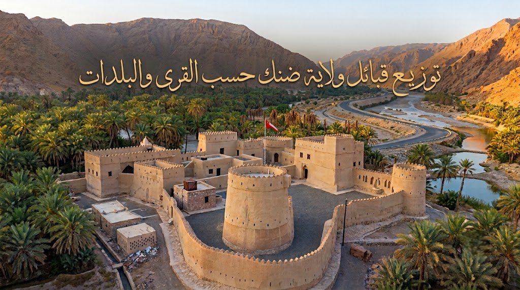 توزيع قبائل ولاية ضنك حسب القرى والبلدات