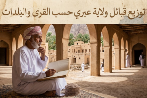 توزيع قبائل ولاية عبري حسب القرى والبلدات