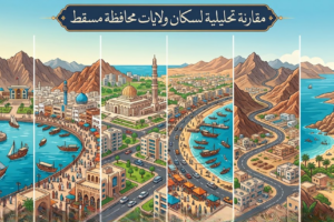 مقارنة تحليلية لسكان ولايات محافظة مسقط