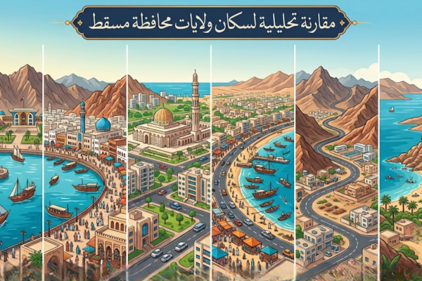 مقارنة تحليلية لسكان ولايات محافظة مسقط